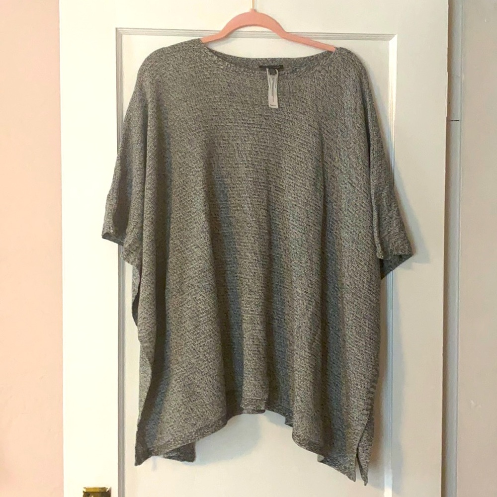 Eileen Fisher Grey Poncho